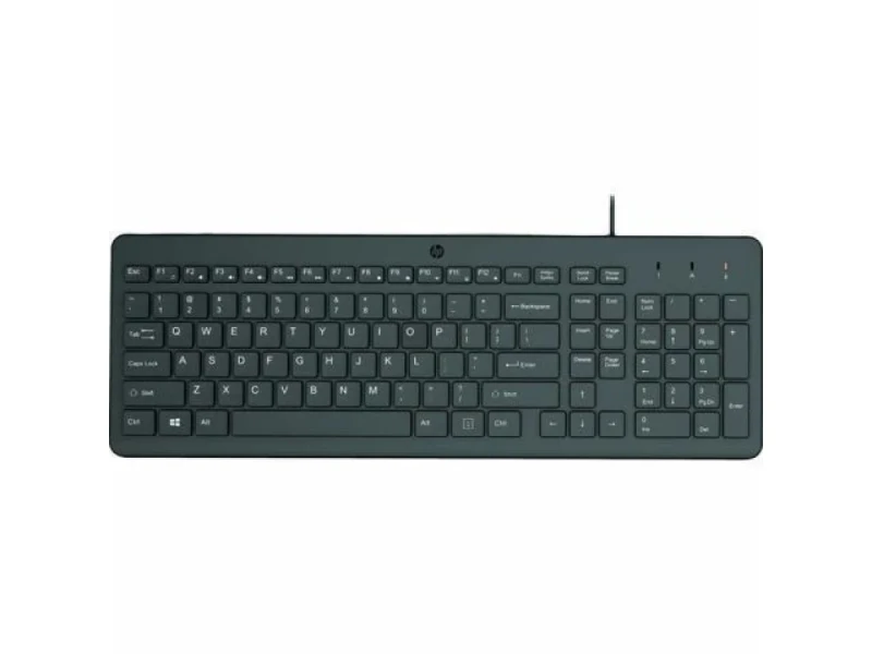 HP 150 - Standard Wired Keyboard, Black Color - Featured Image
