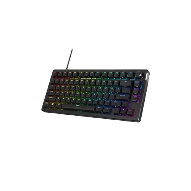 HP HyperX Alloy Rise 75 - Gaming Wired Keyboard, HyperX Red Switches, RGB Backlit, Tenkeyless, Black Color - Featured Image