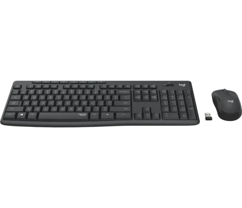 Logitech MK295 Silent - Standard Wired, Wireless Keyboard, Black Color - Featured Image