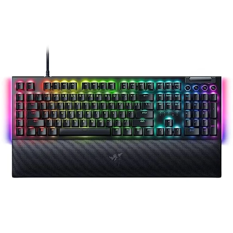 Razer BlackWidow V4 - Gaming Wired Keyboard, Razer Green Switches, RGB Backlit, Black Color - Featured Image