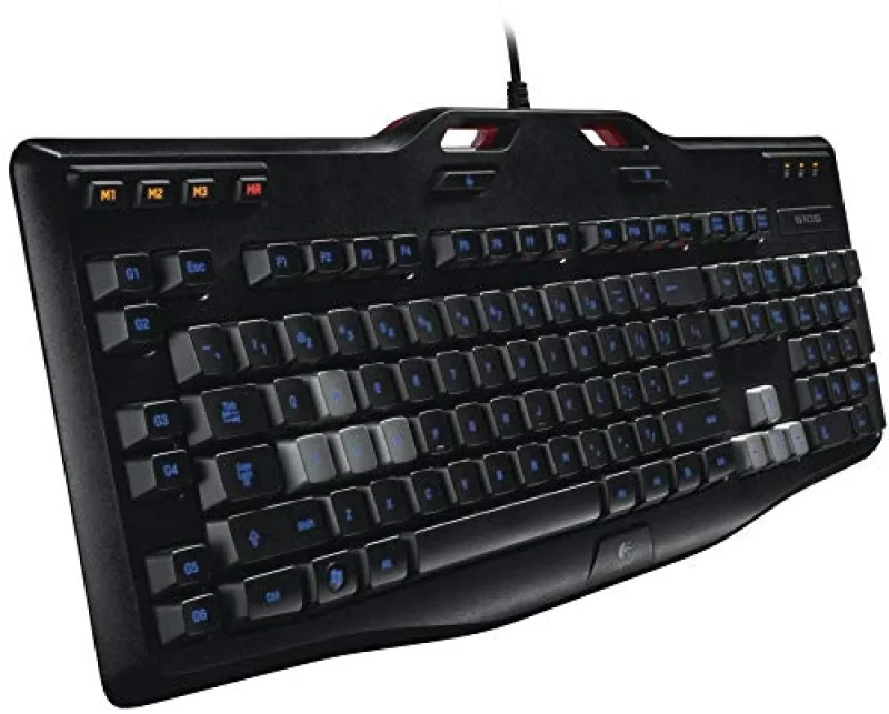 Logitech G105 - Gaming Wired Keyboard, Blue Backlit, Black Color - Featured Image