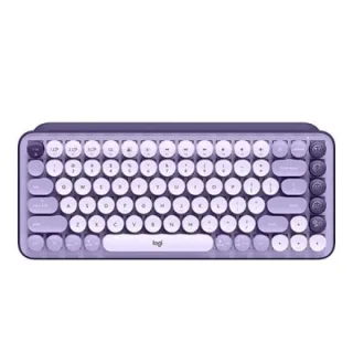 Logitech POP Keys Cosmos - Mini Wireless, Bluetooth Wireless Keyboard, TTC Brown Switches, Tenkeyless, Purple Color