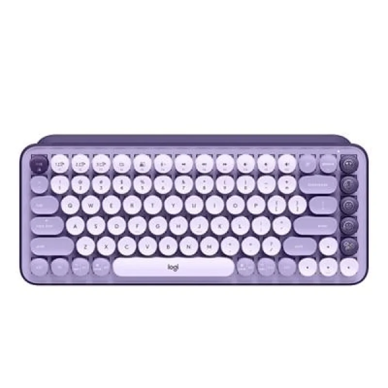 Logitech POP Keys Cosmos - Mini Wireless, Bluetooth Wireless Keyboard, TTC Brown Switches, Tenkeyless, Purple Color - Featured Image