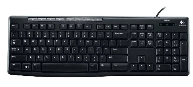 Logitech K200 - Standard Wired Keyboard, Black Color - Featured Image