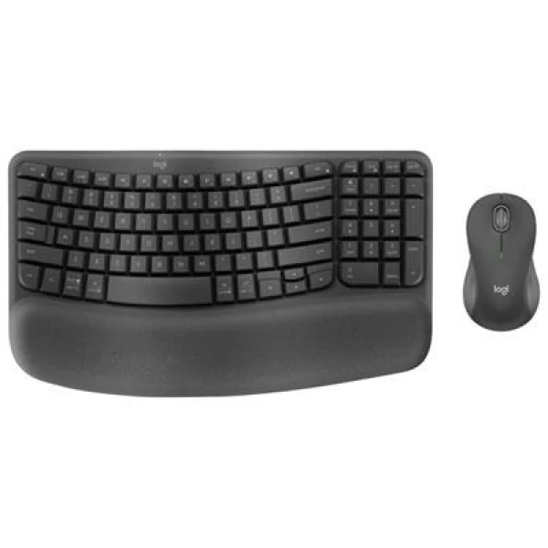 Logitech Wave Keys MK670 - Ergonomic Wired, Wireless, Bluetooth Wireless Keyboard, Black Color - Featured Image