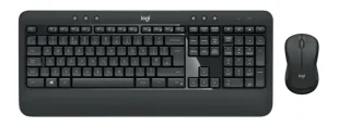 Logitech MK540 ADVANCED - Standard Wired, Wireless Keyboard, Black Color