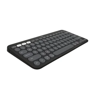 Logitech Pedbble Keys 2 K380S - Standard Bluetooth Wireless Keyboard, Tenkeyless, Black Color