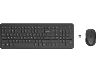 HP 330 - Standard Wired, Wireless Keyboard, Black Color