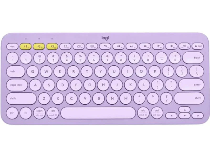Logitech K380 - Standard Bluetooth Wireless Keyboard, Tenkeyless, Purple Color - Featured Image