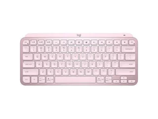 Logitech MX KEYS MINI - Mini Wired, Wireless, Bluetooth Wireless Keyboard, Tenkeyless, Pink Color