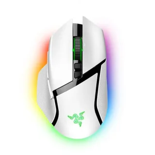 Razer Basilisk V3 Pro - Wired, Wireless, Bluetooth Wireless Optical Mouse, 30000 DPI, White / Black color