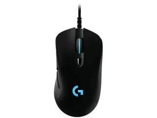 Logitech G403 HERO - Wired Optical Mouse, 25600 DPI, Black / Blue color