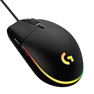 Logitech G102 LIGHTSYNC RGB - Wired Optical Mouse, 8000 DPI, Black color