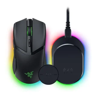 Razer Cobra Pro w/Dock Pro - Wired, Wireless, Bluetooth Wireless Optical Mouse, 30000 DPI, Black color