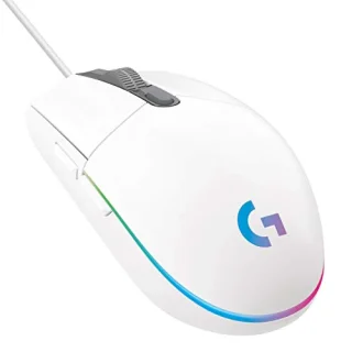 Logitech G102 LIGHTSYNC RGB - Wired Optical Mouse, 8000 DPI, White color