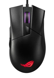 Asus ROG GLADIUS II CORE - Wired Optical Mouse, 6200 DPI, Black color