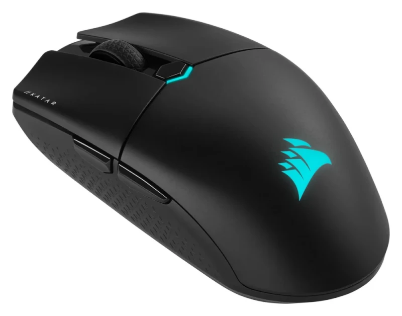 Corsair KATAR ELITE - Wired, Wireless, Bluetooth Wireless Optical Mouse, 26000 DPI, Black color - Featured Image