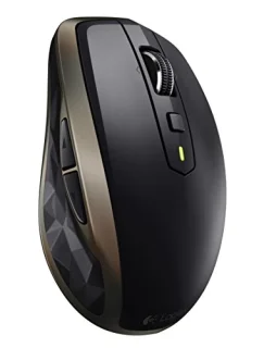 Logitech MX Anywhere 2 - Wireless Laser Mouse, 1600 DPI, Black / Gold color