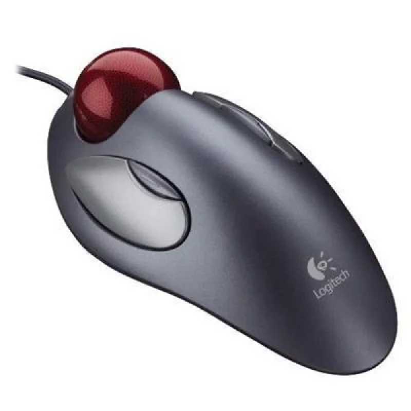 Logitech 910-000806 - Wired Trackball Mouse, Gray color - Featured Image
