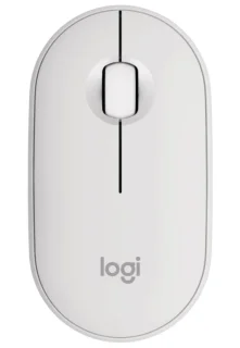 Logitech PEBBLE 2 M350S - Wired, Wireless Optical Mouse, 1000 DPI, White color