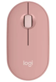 Logitech PEBBLE 2 M350S - Wired, Wireless, Bluetooth Wireless Optical Mouse, 1000 DPI, Pink color