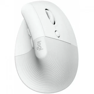 Logitech Lift for Business - Wired, Wireless, Bluetooth Wireless Optical Mouse, 4000 DPI, White color