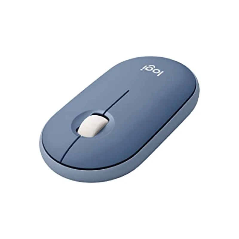 Logitech PEBBLE M350 - Wired, Wireless, Bluetooth Wireless Optical Mouse, 1000 DPI, Blue color - Featured Image