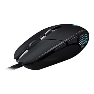 Logitech G302 Daedalus Prime Moba - Wired Optical Mouse, 4000 DPI, Black / Blue color
