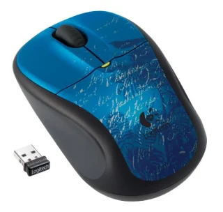 Logitech M305 - Wireless Optical Mouse, 1000 DPI, Black / Blue color