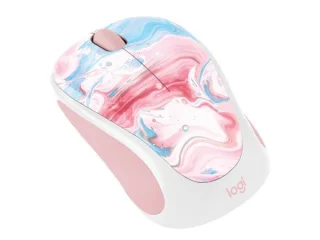 Logitech M317 Cotton Candy - Wired, Wireless Optical Mouse, 1000 DPI, Pink / Blue color