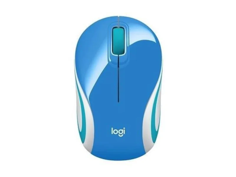 Logitech M187 - Wired, Wireless Optical Mouse, 1000 DPI, Blue / Teal color - Featured Image