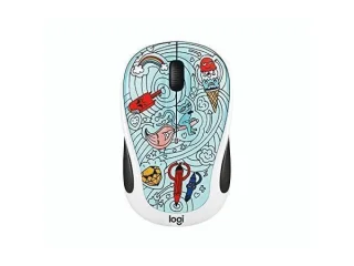 Logitech M325c Bae-Bee-Blue - Wireless Optical Mouse, 1000 DPI, Blue / White color