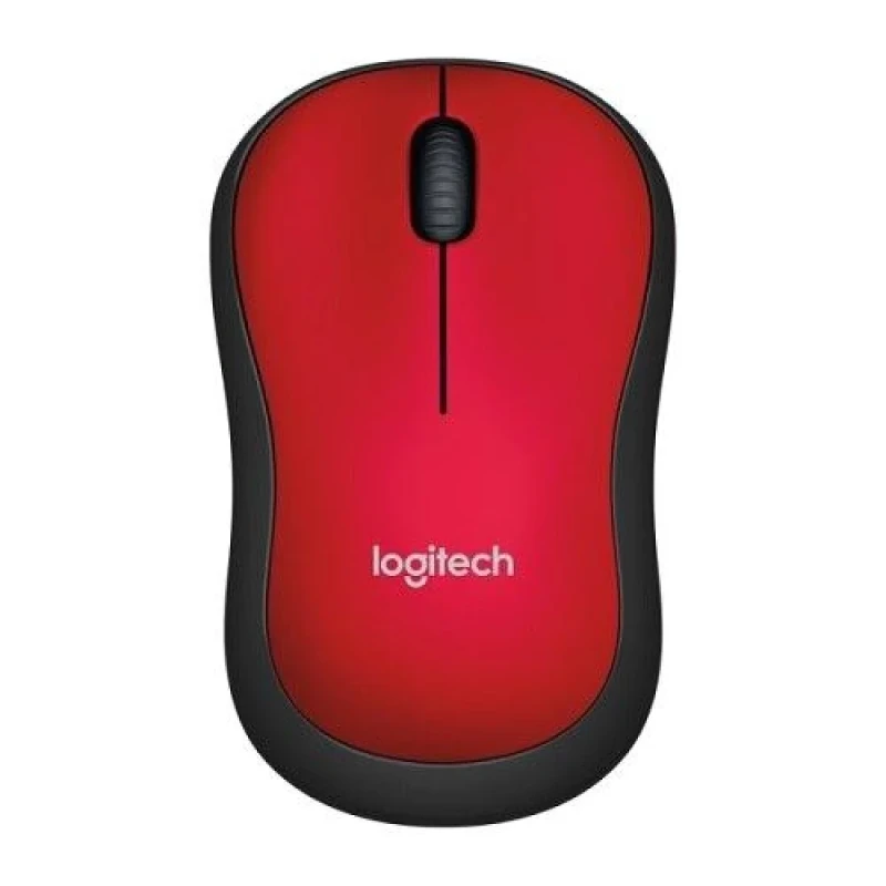 Logitech M185R - Wireless Optical Mouse, 1000 DPI, Red / Black color - Featured Image
