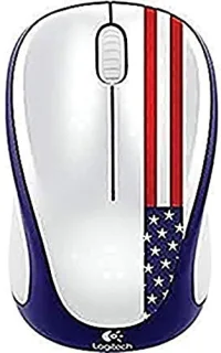 Logitech M317 - Wired, Wireless Optical Mouse, White / Purple color