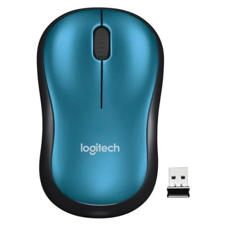 Logitech M185 - Wireless Optical Mouse, 1000 DPI, Blue / Black color - Featured Image