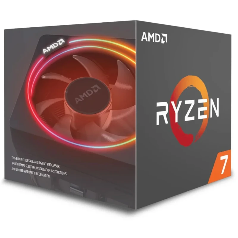 AMD Ryzen 7 2700X 8-Core 16-Thread Desktop Processor AM4 3.7 GHz Base, 4.3 GHz Boost, 16 MB L3 Cache, 12 nm Zen+ Architecture, Includes Wraith Prism RGB Cooler, DDR4-2933 Support, Unlocked for Overclocking (Boxed CPU) - Featured Image