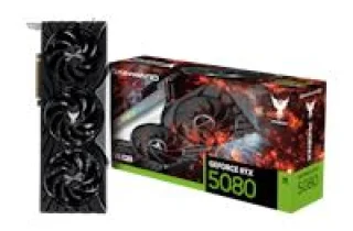 Gainward Phoenix GeForce RTX 5080 16GB Black/Silver 332 mm Graphics Card – NVIDIA GeForce RTX 5080 GPU with Blackwell Architecture, 10752 CUDA Cores, 16 GB GDDR7 256-bit Memory, PCIe 5.0 x16, Boost ≈ 2617 MHz, Triple-Fan Active Cooling, RGB Lighting, 3x DisplayPort 2.1b & HDMI 2.1b, 360 W TDP, Full-Height Triple-Slot Design