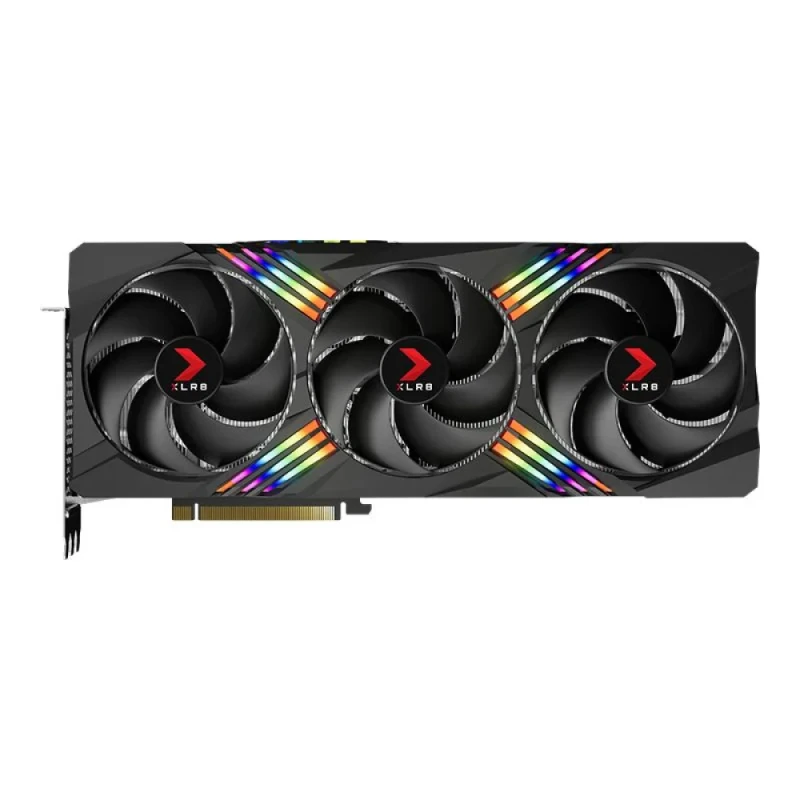 PNY XLR8 Gaming VERTO EPIC-X RGB GeForce RTX 4080 16GB Black 332 mm Graphics Card – NVIDIA GeForce RTX 4080 GPU with Ada Lovelace Architecture, 9728 CUDA Cores, 16 GB GDDR6X 256-bit Memory, Boost ~2505 MHz, PCIe 4.0 x16, Triple-Fan Active Cooling, RGB Lighting, 3x DisplayPort 1.4a & HDMI 2.1 Outputs, 3.5-Slot High-Performance RTX 40 Series GPU for Gaming & Creativity - Featured Image