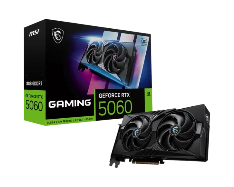 MSI GAMING - GeForce RTX 5060 8GB Black 248mm - Featured Image