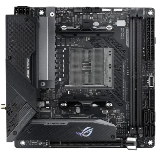ASUS ROG STRIX B550-I GAMING AM4 Mini-ITX Motherboard – AMD B550 Chipset with AM4 Socket for Ryzen 3000/4000/5000 Series, DDR4-5100(O.C.) Dual-Channel, PCIe 4.0 x16, Dual M.2 & 4x SATA 6 Gb/s, Wi-Fi 6 (802.11ax) & Intel 2.5 Gb Ethernet, SupremeFX S1220A Audio, USB 3.2 Gen 2 Type-C & HDMI 2.1/DP 1.4 Video Outputs, Aura Sync RGB (Tech Specs)
