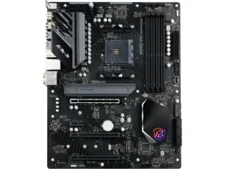 ASRock B550 PG Riptide AMD B550 ATX Motherboard Socket AM4 DDR4 Dual-Channel 128 GB PCIe 4.0/3.0 M.2 SATA3 6-Port Killer E3100G 2.5 Gb LAN Realtek ALC897 HD Audio UEFI BIOS HDMI Gaming Board