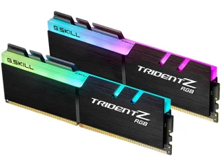 G.Skill Trident Z RGB 16 GB - 2 x 8GB, DDR4 288-pin DIMM, 3600MT/s, CL18, Black color