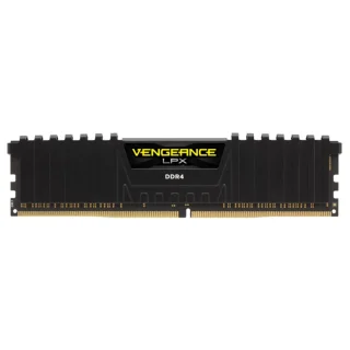 Corsair Vengeance LPX 8 GB - 1 x 8GB, DDR4 288-pin DIMM, 3200MT/s, CL16, Black / Yellow color