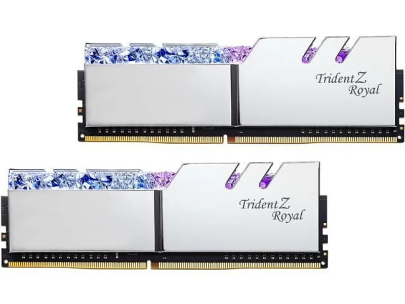 G.Skill Trident Z Royal 32 GB - 2 x 16GB, DDR4 288-pin DIMM, 4000MT/s, CL18, Silver color - Featured Image