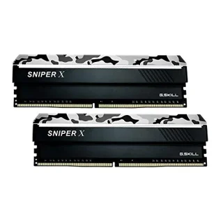 G.Skill Sniper X 16 GB - 2 x 8GB, DDR4 288-pin DIMM, 3200MT/s, CL16, Black / White color