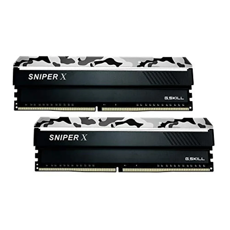 G.Skill Sniper X 16 GB - 2 x 8GB, DDR4 288-pin DIMM, 3200MT/s, CL16, Black / White color - Featured Image