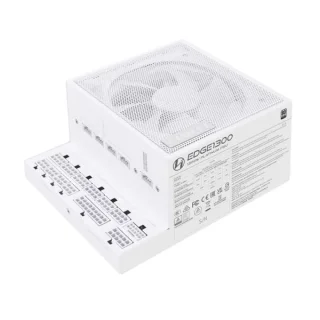 Lian Li EDGE - 1300 W ATX Power Supply, 80+ Platinum, Fully Modular, White Color