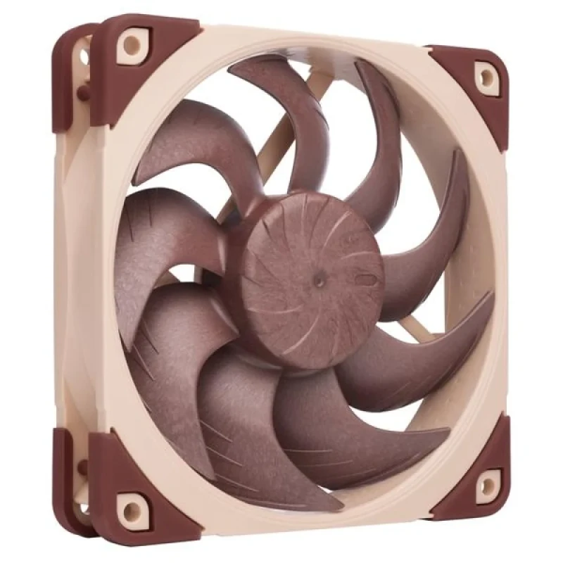 Noctua NF-A12x25 G2 PWM - 120mm PWM fan, 18.1 - 22.5 dB, 51.32 - 63.15 CFM Airflow, 1500 - 1800 RPM, Brown Color - Featured Image