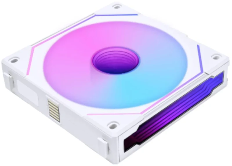 Lian Li Uni Fan SL-Infinity - 140mm PWM fan, 28.6 dB, 71.6 CFM Airflow, 200 - 1600 RPM, White Color - Featured Image