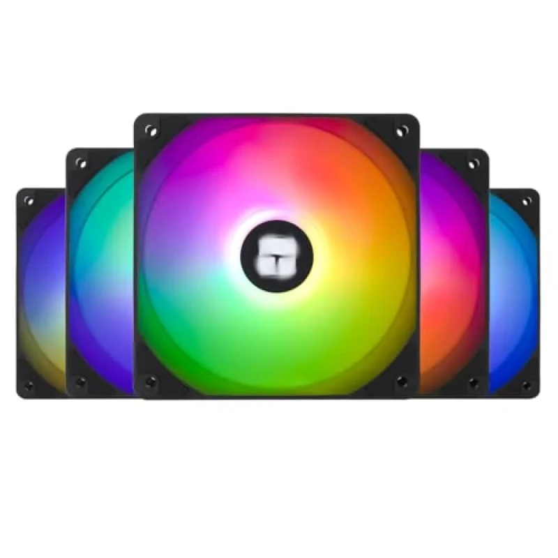 Thermalright TL-C12C-S X5 5-Pack - 120mm PWM fan, 25.6 dB, 66.17 CFM Airflow, 1550 RPM, Black Color - Featured Image